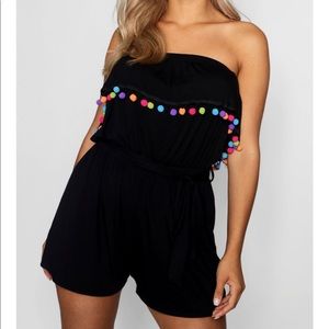 NWT Black Pom Pom Romper size 20